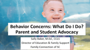 Behavior Concerns: what do I do? Parent and Student Advocacy